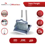 RUMADECO BROOM DUSTPAN 2IN1 BROOM SET 簸箕地板清潔工具 2IN1 組合簸箕掃帚