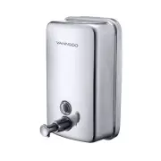Commercial Soap Dispenser Wall Mount Stainless Steel Manual Liquid Pump Rust-...
