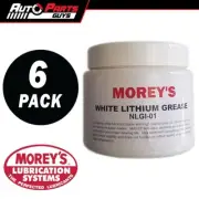 Morey's No1 Poly White Lithium Grease Pot - 500gm 6 PACK BULK BUY