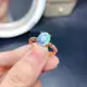 【龍騰寶石】天然 蛋白石 歐泊 戒指 寶石戒指 遊彩明顯 晶體乾淨 顏色濃 切割完美 微鑲 精工 寶石 彩寶 Fancy
