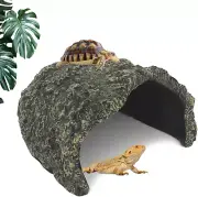 Oversize Reptile Hide Cave Tortoise Habitat Aquarium Habitat Resin Rock Repti