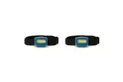 2x Legami COB SOS LED Headlamp Headlight Torch Light Hiking Camping Petrol Blue