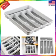 Kitchen drawer organizer tray silverware cutlery storage flatware holder plastic
