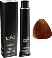 Créé Professional Permanent Hair Color 100ml 3.4 Fl.Oz. (Light Golden Copper Blond 8.43)