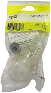 HPM 10AMP Electrical Extension Cord Socket End Clear