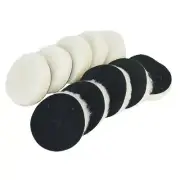 10pcs 3 Artificial Wool Buffing Pad Car Detailing Polishing Backing Buffer Use