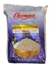 Charminar Andhra Sona Masoori Raw Rice, 20 kg