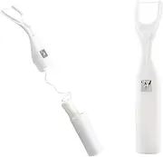 FveBzem Dental Floss Holder with 50 Meter Flosses Reach Waxed Dental Floss for Plaque and Food Removal Advanced Care Flossers Floss Mate Handle Dental Oral Care Interdental Brush Floss Holder