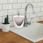 Dish Soap Dispenser and Sponge Holder Manual Soap Liquid Pump Bottle for Bar