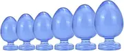 6 Sizes Oversized Anal Beads Butt Plug with Suction Cup Huge Anal Plug Anus Dilator Anal Expansion Anal Sex Toys for Women Men(Blue Blau,XL)