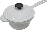 [Le Creuset] Enameled Cast-Iron 1-1/4-Quart Iron Handle Precision Pour Saucepan, Vapeur (Vapeur)