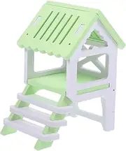 Versatile Hamster Hideout House Double-Deck Hideout for Guinea Pig Decorative Home Accessory