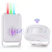 Indoor Wireless Infrared Sensor Alarm For Commercial Door Entry Alert 113dB Loud