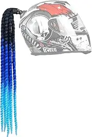 Motorcycle Helmet Braids Retro Motorcycle Helmet Braids Motorcycle Helmet Accessories Motorcycle Helmet Removable Ponytail Helmet Braided for Bicycle Motorcycle Helmet