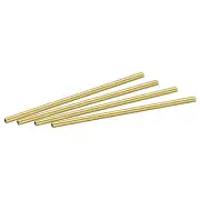 Brass Round Tube 3.5mm OD 0.5mm Wall Thickness 100mm Length Pipe Tubing 4 Pcs