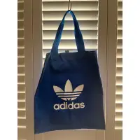 在飛比找蝦皮購物優惠-adidas藍色帆布袋