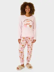 Womens Long Sleeve Jogger Pyjama Set