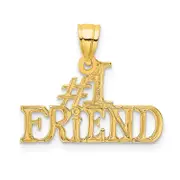 14K Yellow Gold #1 Friend Charm