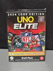 2024 Core Edition UNO Elite NFL Draft Pack 56 Cards Plus 4 Foil Cards