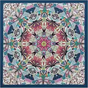 [KieTeiiK] print headscarf,Multiuse Floral Print Headscarf for Street Dance Digital Print Head Covering Outdoor Activity