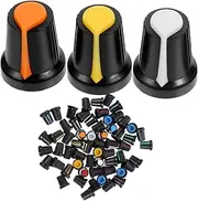 BELLIFFY 60pcs Guitar Potentiometer Knob Caps Volume Tone Control Knobs with Inner Diameter for Electric Guitar Classic Colors