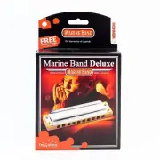 Hohner Marine Band Deluxe Harmonica, Key of B, M2005BX-B - NIB