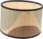 iplusmile Boho Lamp Shades DIY Bamboo Lampshade Cover for Rv Ceiling Light Decorative Lampshade Vintage Print