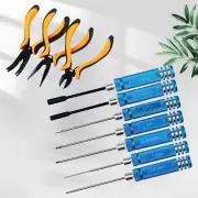 10Pcs RC New Tools Kits Screwdriver Pliers Hex Repair Box Set for RC Car Traxxas