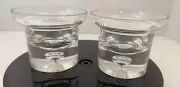 2 Crate & Barrel Direction 3"X3.75" Votive Candle Holders - ALL NEW