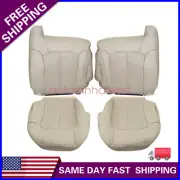 Driver & Passenger Bottom-Top Seat Cover Light Tan Fits 2002 Cadillac Escalade