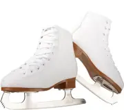 DBX Motion Figure Skates Woman’s Size 3 Stainless Steel Blade Lined Boot White