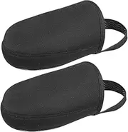 FONDOTIN 2pcs Windproof and Warm Shoe Covers Waterproof Shoe Covers Windproof Cycling Shoe Covers Windproof Shoe Covers Thermal Cycling Shoe Sleeves Thermal Toe Covers Toe Warmer Black Sbr