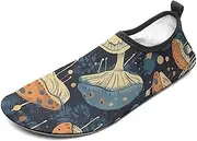 [BTCOWZRV] Water Shoes for Women Men Mushroom Pattern Water Sports Shoes Slip-on Breathable Lightweight Athletic Aqua Sock