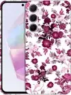 for Samsung Galaxy A35 5G, Galaxy A35 Case - Pink Burgundy Floral Pattern