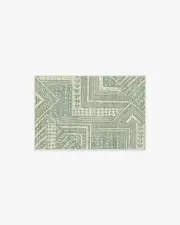 60' x 90' | Machine Washable Runner Rug | Kid & Pet Friendly | Indoor Rug | Bogolan Sage Flatwoven Rug by Malene Barnett | Ruggable