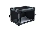Dog Pet Crate Bird Cage Cat Rabbit Hutch Carrier Puppy Bunny Travel Indoor Car Outdoor Soft Foldable Extra Large Grey