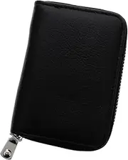 [AOKWAWALIY] Multi Purpose Leather Change Purse Lightweight Coin Wallet with Card Holder Zipper Closure for Safe Storage of Coins and Cards Ideal for Everyday Use
