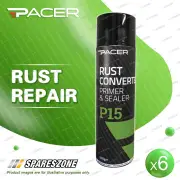 6 x Pacer P15 Rust Converter 400 Gram Contains a Built In Primer/Sealer