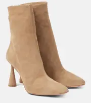[Aquazzura] Aquazzura Amore 95 suede ankle boots AU 9.5 brown