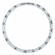 BEZEL INSERT FOR 41MM TAG HEUER CARRERA CV2010-3 CALIBRE 16 WATCH SILVER
