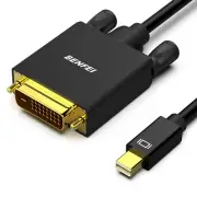 Mini Displayport to DVI Cable, Mini DP to DVI 1.83M Cable Male to Male Gold-Plat