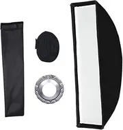 BaotyJie Softbox Versatile Flashlight Diffuser Aluminum Alloy Portrait Photography Camera Taking Video Recording Photography Lighting, No Grid