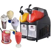 300W 2.5L*2 Double Tank Slush Machine Ice Cream Maker Snow Melting Machine