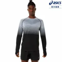 在飛比找momo購物網優惠-【asics 亞瑟士】長袖上衣 男款 跑步 服飾(2011C