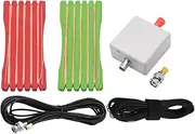 LW1650 Portable Soft Wire Flexible Shortwave Radio Antenna 1.6-50 MHz Aerial + Receiver + Coaxial Cable Kit, SMA/BNC Interface