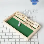 Creativity Number Flop Box Board Game Player Wooden Dice Kids Adults Puzzle Toy