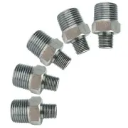 1/8 BSP Male to 1/4 BSP Male Step Up / Down Thread Union Air Fitting 5 PK FT084