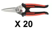 20 x GEN II Sterling 185mm 7" Ultimax Pro Black panther Industrial Snips 29-721