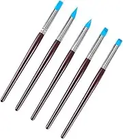 Silicone Clay Sculpting Tool 5PCS Rubber Tip Silicone Brushes Pottery Clay Pen Shaping Carving Tools
