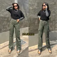 在飛比找蝦皮購物優惠-Dsjeans 裙褲工裝軍裝 Melissa 寬鬆牛仔褲女式